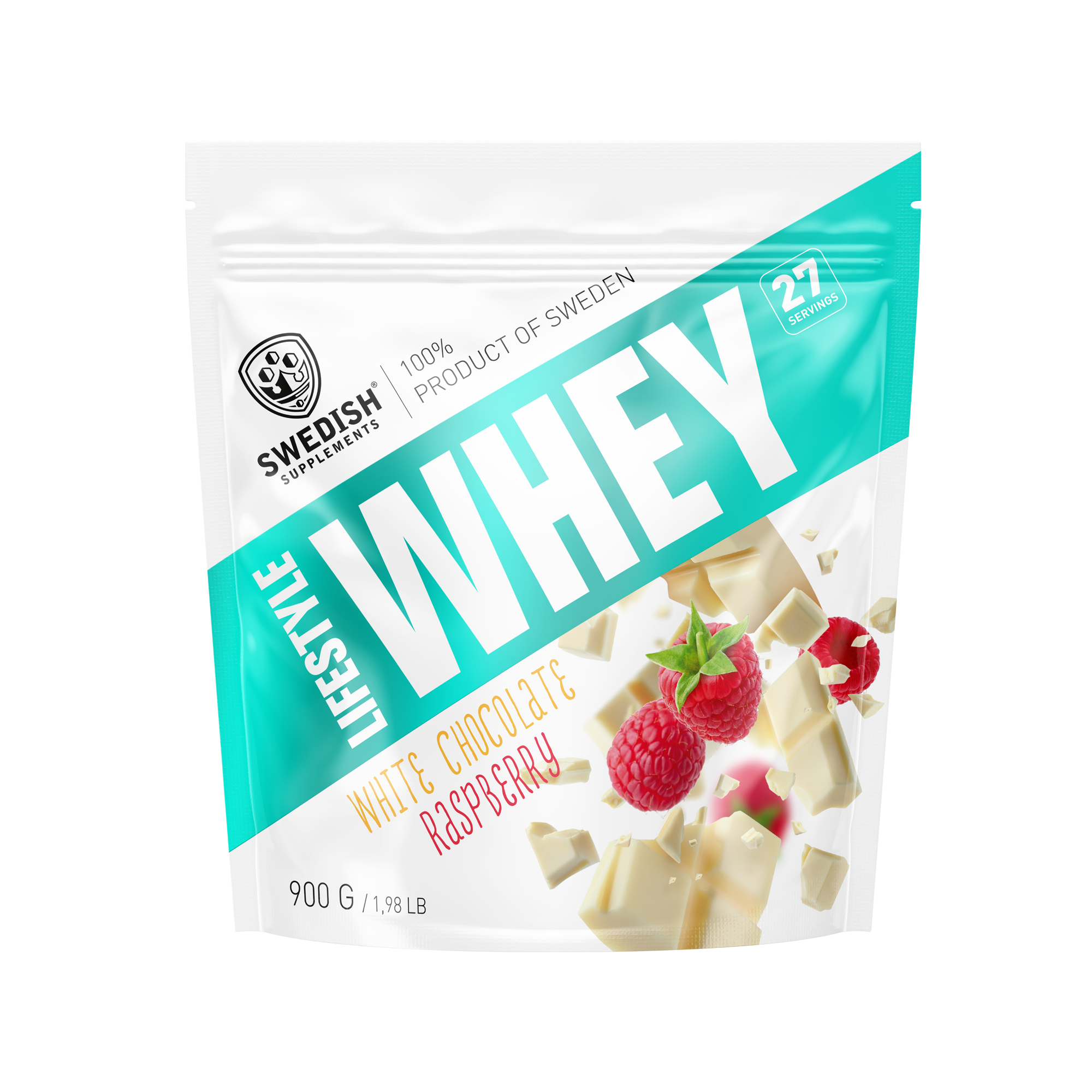 Whey Raspberry Lifestyle Whey | White Chocolate Raspberry - Swedish Supplements